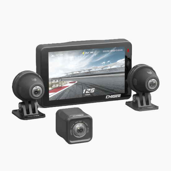 XR-3 Motorcycle Dashcam with Triple Camera - Premium dashcam from CHIGEE - Just US$599! Shop now at Chigee